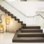 Stepenište, gazišta sa čelom, Hrast Dark Brown