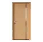 Sobna vrata, RAL TON LAKIRANO, sa ukrasnim vertikalnim metalnim lajsnama