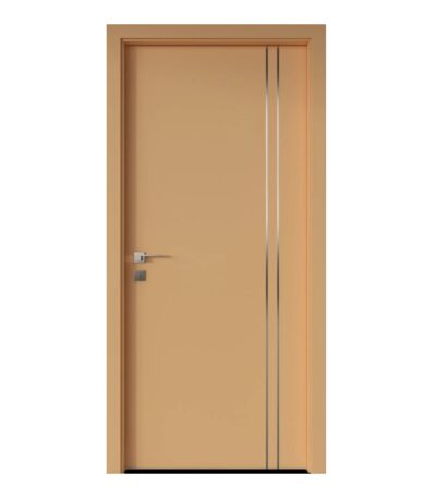 Sobna vrata, RAL TON LAKIRANO, sa ukrasnim vertikalnim metalnim lajsnama