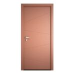 Sobna vrata, sa linijama, RAL TON CRVENA, Lakirana