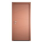 Sobna vrata, sa linijama, RAL TON CRVENA, Lakirana